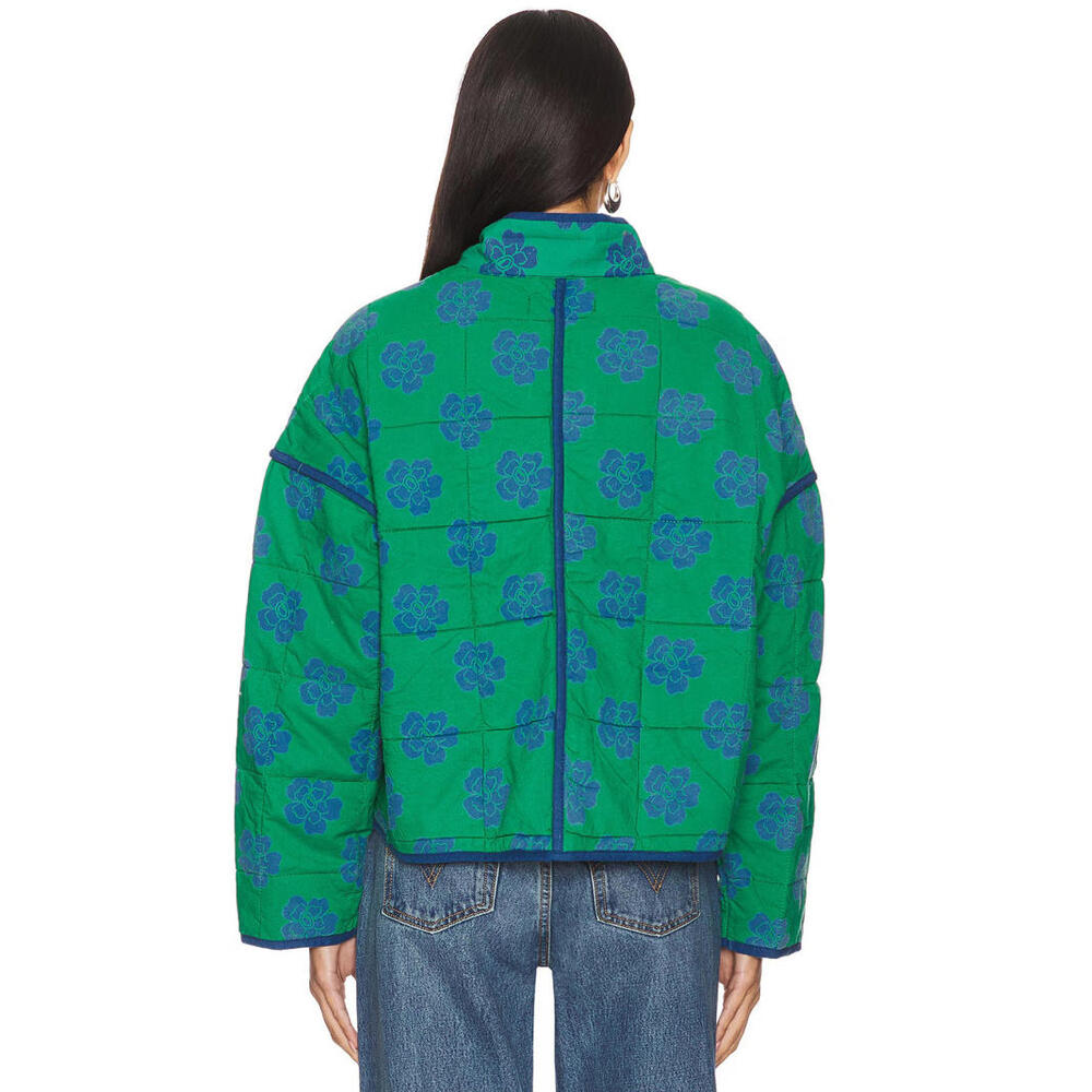NEW, Free people Chloe Jacket in Grass Combo size L #C4658 - Picture 3 of 8